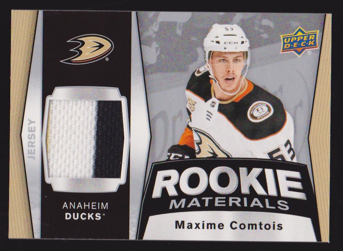 (image for) 2018-19 Upper Deck Rookie Materials #RMMC Maxime Comtois Jerseys RC year